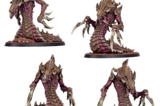 StarCraft TMG - Hydralisk Expansion Set bemalte Miniaturen (Quelle: taleofpainters.com/2026/04/review-starcraft-zerg-expansion-set-hydralisk/)