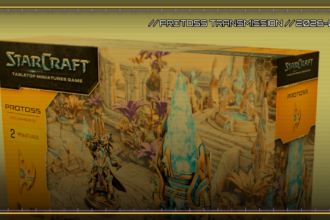 Briefing-Card v3: Painting-Showcase: Artanis & Pylon – Protoss-Held auf 40mm-Base im Box-Art-Standard (synthetisch)