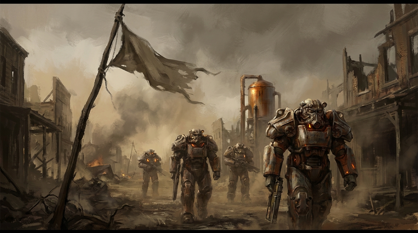 Mar Sara marines among wreckage, an emotional anchor for a quarter-millennium of Terran history