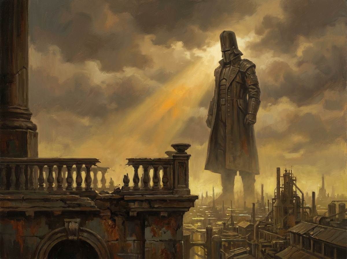 Arcturus Mengsk auf einem Balkon vor dem Nuklearschlag auf Korhal: die unnatürliche Ruhe vor der Katastrophe