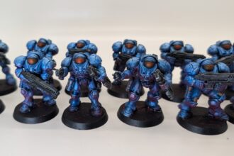 StarCraft TMG - Painted Terran Marines von Goonhammer-Reviewer Kevin Stillman (Quelle: goonhammer.com)