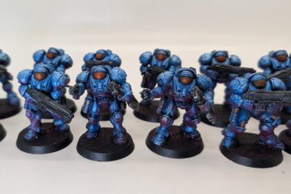 StarCraft TMG - Painted Terran Marines von Goonhammer-Reviewer Kevin Stillman (Quelle: goonhammer.com)