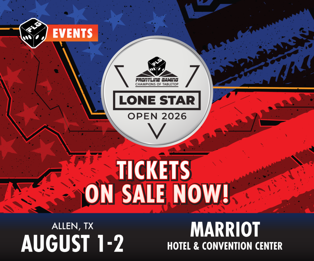 StarCraft TMG - Lone Star Open 2026 Turnier-Ankündigung (Quelle: https://frontlinegaming.org/2026/03/20/lone-star-open-2026-tickets-are-live/)