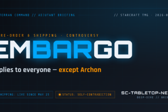 Adjutant briefing: StarCraft TMG pre-order and shipping controversy – embargo applies to everyone except Archon