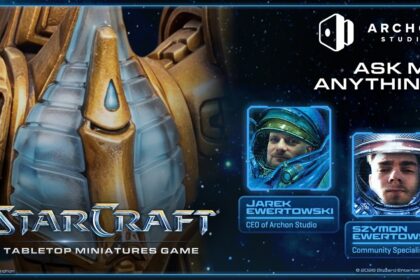 StarCraft TMG - Archon Studio im Ask Me Anything vom 30. Juli 2026, in dem der Wuerfel-Austausch und das Turnierprogramm angesprochen wurden (Quelle: https://www.youtube.com/watch?v=IUb7eYzJzcA)