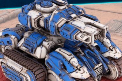 StarCraft TMG - Siege Tank Render in Nahaufnahme auf 150-mm-Base (Quelle: https://www.ontabletop.com/news/new-vehicles-heroes-terrain-for-archons-starcraft-miniatures-game/)