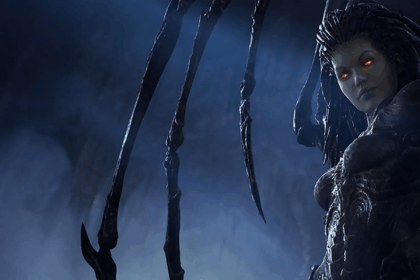 StarCraft TMG - Sarah Kerrigan im offiziellen Header-Artwork der About-the-Game-Seite von Archon Studio (Quelle: https://starcraft-tmg.com/about-the-game)