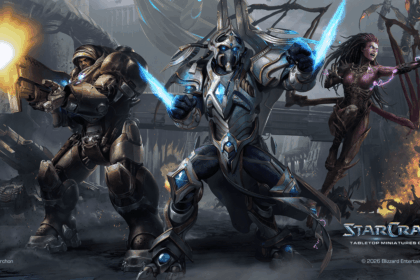 StarCraft TMG - offizielles Key-Art mit Jim Raynor, Artanis und Sarah Kerrigan im Gefecht (Quelle: https://starcraft-tmg.com/)
