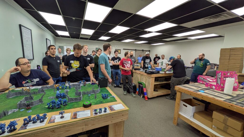 StarCraft TMG - Launch-Party in Utah mit rund 50 Teilnehmern (Quelle: https://www.reddit.com/r/StarCraftTMG/comments/1wr9q9e/had_a_great_launch_party_for_starcraft_tmg_here/)