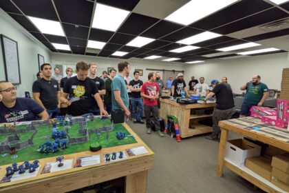 StarCraft TMG - Launch-Party in Utah mit rund 50 Teilnehmern (Quelle: https://www.reddit.com/r/StarCraftTMG/comments/1wr9q9e/had_a_great_launch_party_for_starcraft_tmg_here/)