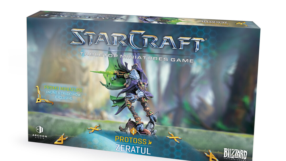 Box der Zeratul-Promo-Miniatur SCMG0001 mit dem Aufdruck Online und Tradeshow Exclusive