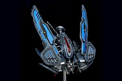 StarCraft TMG - Bemalter Raven aus Welle 3 von u/ElmirBDS (Quelle: https://www.reddit.com/r/StarCraftTMG/comments/1xhqxo0/my_loot_from_spiel_2026_the_raven/)